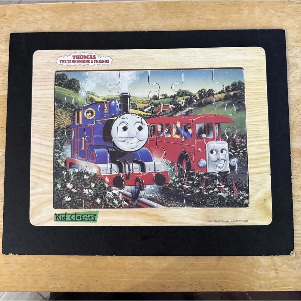 Vintage Thomas the Train Tank Engine & Friends Wooden Frame Puzzle Limited 1997